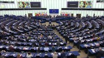 Ukrainian people accept Sakharov human rights prize as Zelensky addresses European Parliament