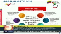 Delcy Rodríguez:  El 77,1 por ciento del presupuesto para 2023 estará dirigido a la inversión social