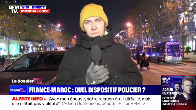 France-Maroc: important dispositif policier déployé sur les Champs-Élysées