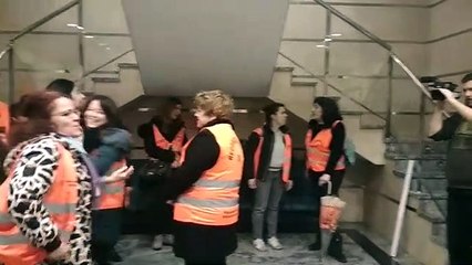 En huelga los trabajadores sociales del Ayuntamiento de Burgos.
