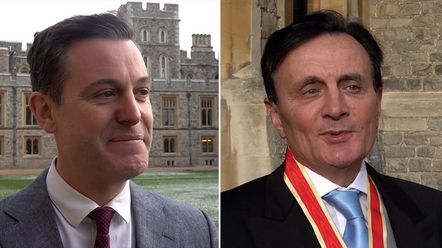 Coronation Street legend William Roache and presenter Matt Baker honoured at Windsor Castle