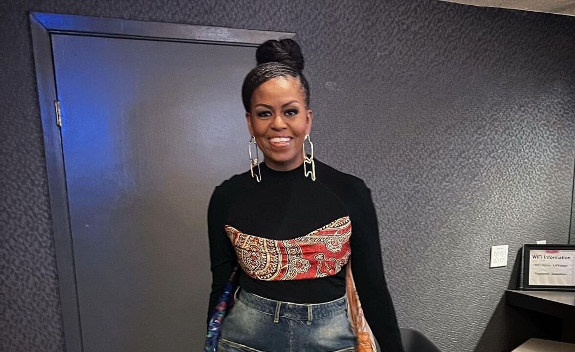 Michelle Obama Wore the Coolest Jeans and a Dress as a Top
