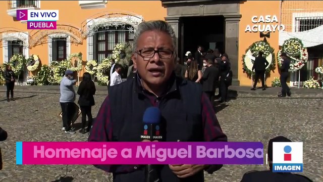 López Obrador y viuda de Miguel Barbosa dedican palabras al exgobernador