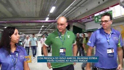 Marcos apresenta tour na Arena Palestra