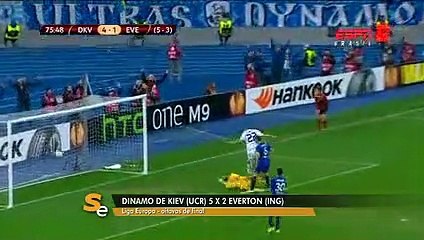 Dínamo Kiev goleia Everton e avança na Liga Europa