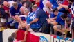 World Cup: Kylian Mbappe runs to crowd to apologise for hitting fan with wayward shot