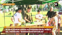 Se realizaron varias actividades en el marco del programa Barrios Sustentables