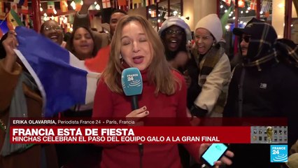 Informe desde París: afición francesa celebra el paso del equipo a la final de Qatar 2022