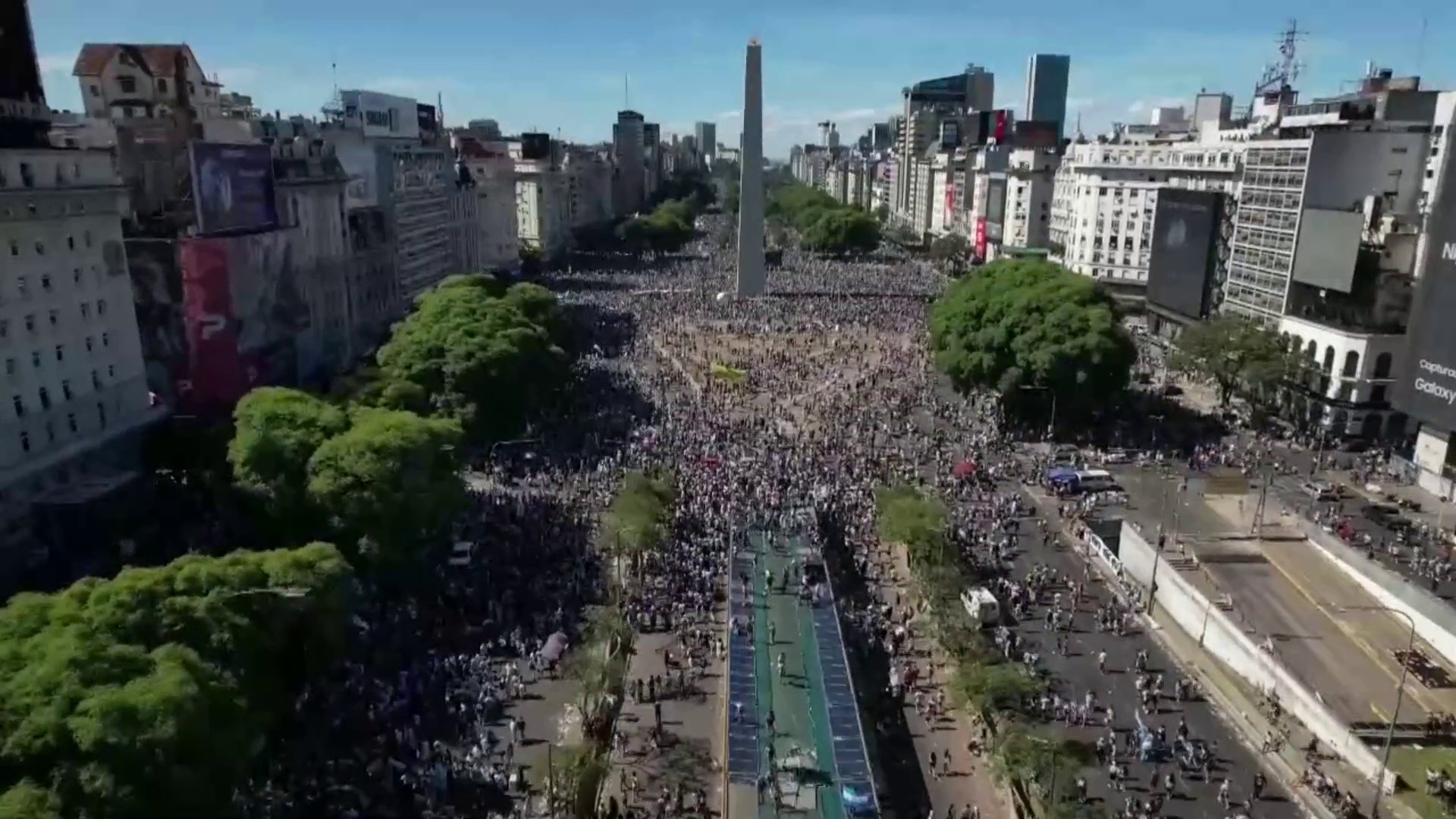 Locura por Argentina en Buenos Aires