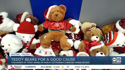 Valley couple packs school with 3K teddy bears to raise money during holiday season