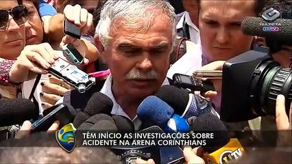 Começam investigações sobre acidente no Itaquerão