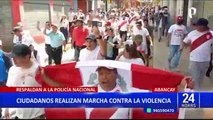 Apurímac: ciudadanos marchan en rechazo a actos violentos contra instituciones en Abancay
