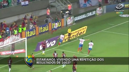 Resultados de 2003 no futebol brasileiro se repetem em 2013