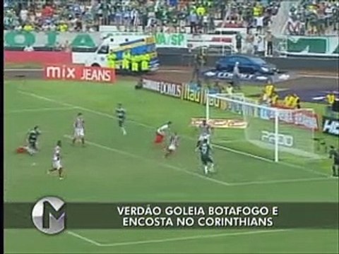Botafogo 1 x 6 Palmeiras 11032012 13ª rodada Gols