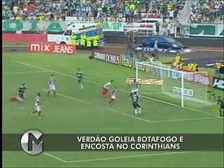 Botafogo 1 x 6 Palmeiras  11032012  13ª rodada  Gols