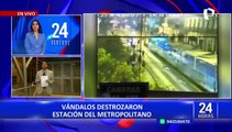 Ataques a estación de Metropolitano: cámara captó el rostro de los vándalos