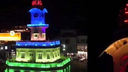 मातृभाषा का अपमान : टॉवर पर लिखा अंग्रेजी में जय श्री महाकाल तो हिंदी की मांग उठी