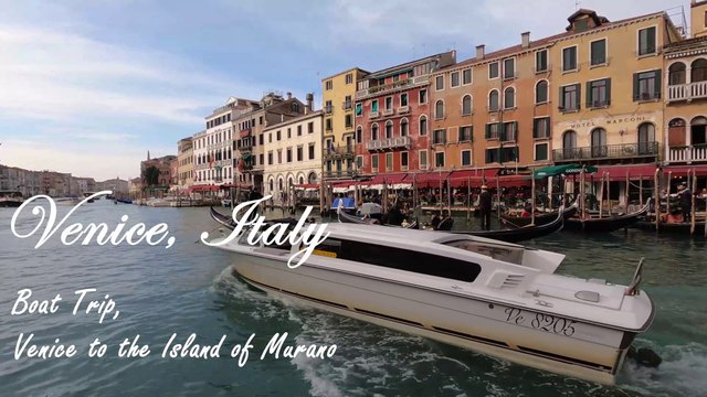 Vaporetto Venice to Murano Island. Explore and Visit Venice from the Water. 4K Video
