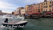 Grand Canal of Venice by Vaporetto. Explore and Visit Venice from the Water. 4K Video