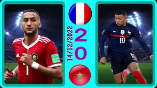France 2-0 Morocco -- المغرب0-2فرنسا  - world cup 2022 كأس العالم