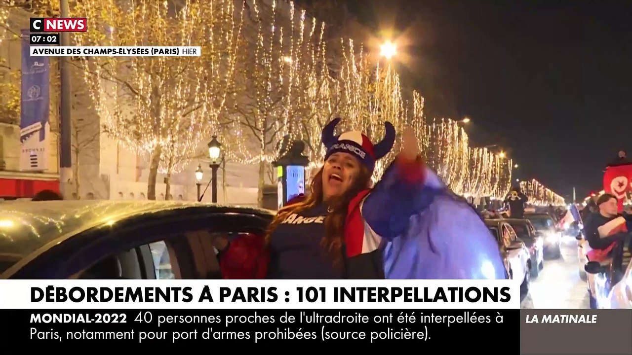 Bilan des incidents après France/Maroc - Avignon : Un gendarme mobile blessé par un automobiliste - Affrontements dans plusieurs villes de France - 115 interpellations à région parisienne