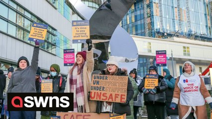 UK nurses go on their first strike in NHS history
