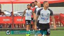 Destaques do treino do Santos com Tiago Salazar