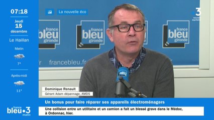 Dominique Renault, gérant de deux magasins d'électroménager