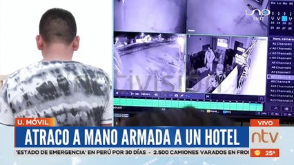 Atracan a mano armada a un hotel