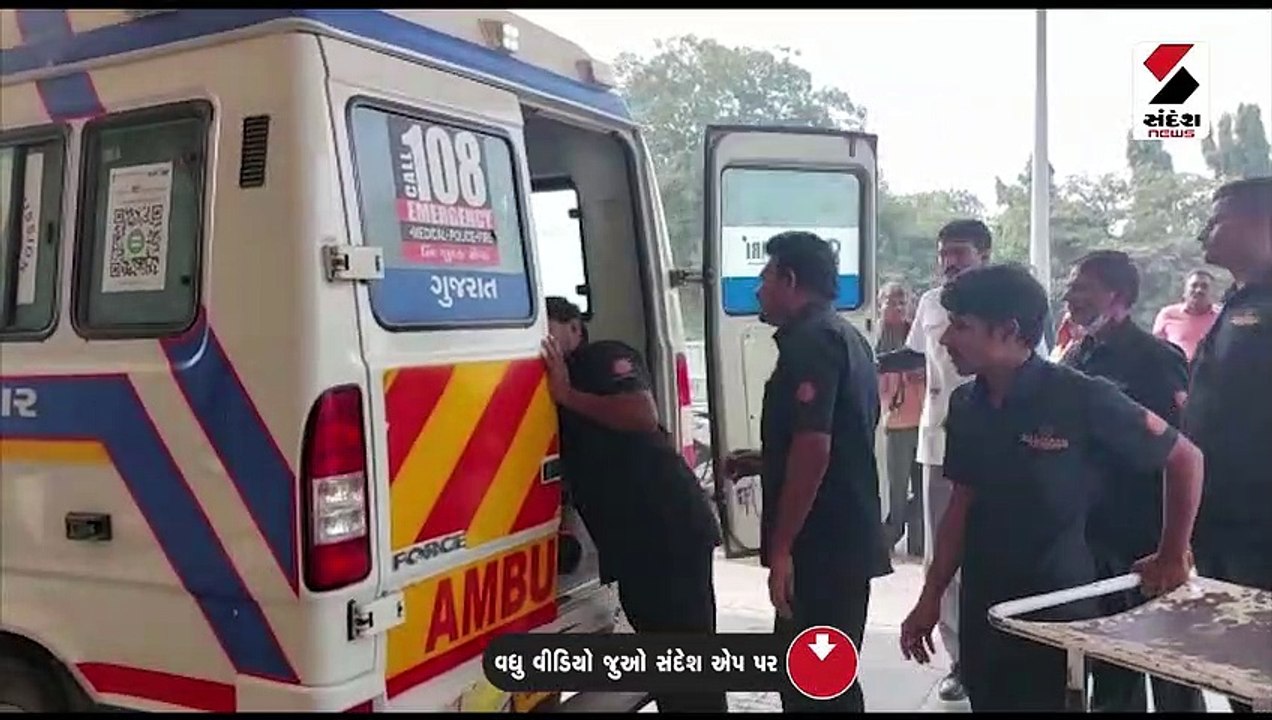 કોયલી ફાટક નજીક  ટેમ્પો અને ડમ્પર વચ્ચે અકસ્માત