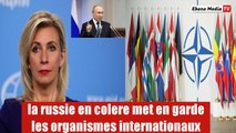 Maria Zakharova répond violement à la formule de paix des occidentaux