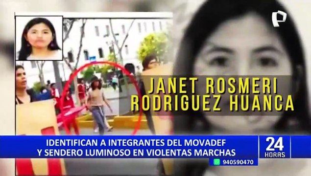Identifican a integrantes del Movadef y Sendero Luminoso en violentas protestas