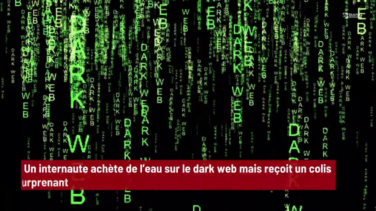 Un internaute achète de l’eau sur le dark web mais reçoit un colis surprenant !