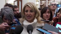 Yolanda Díaz advierte de la gravedad de la maniobra del PP: 