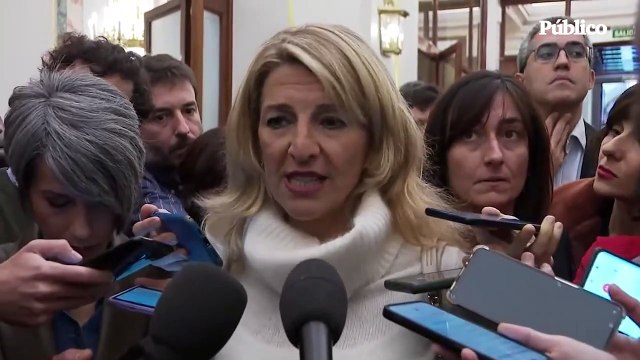Yolanda Díaz advierte de la gravedad de la maniobra del PP: No lo hemos conocido jamás en democracia