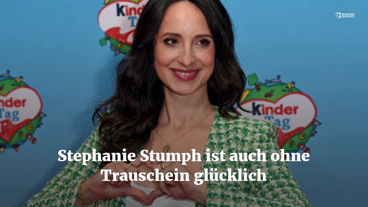 Stephanie Stumph ist auch ohne Trauschein glücklich