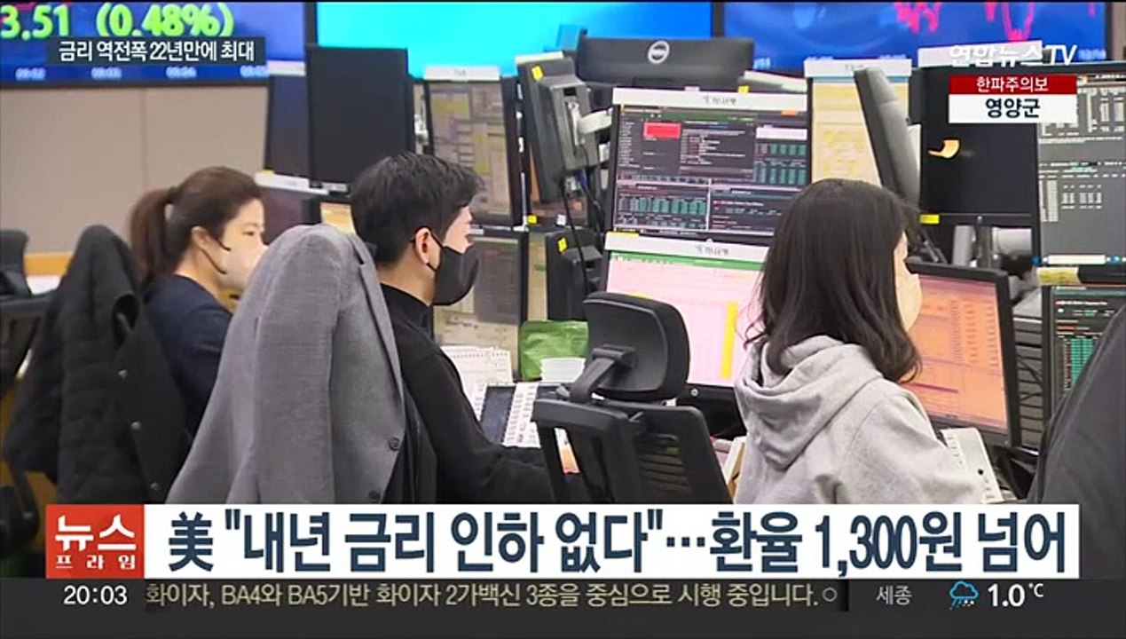 22년 만의 최대 금리 역전…증시 내리고 환율 뛰어