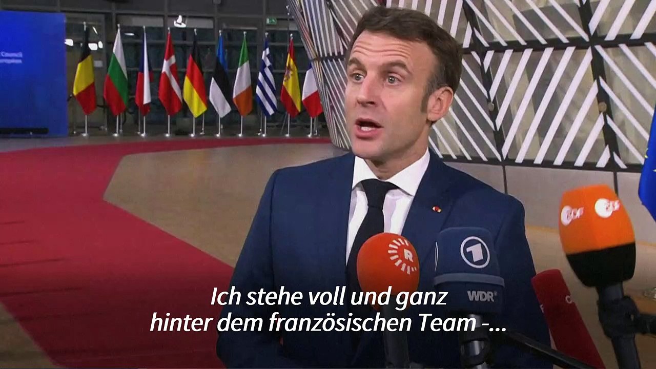 Macron verteidigt Katar-Reise zu WM-Halbfinalspiel