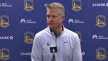 Download Video: Warriors - Kerr : ''Le moral de Curry est bon''