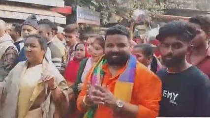 अररिया: नगर परिषद चुनाव को लेकर प्रत्याशियों ने जुलूस निकाल किया जनसम्पर्क