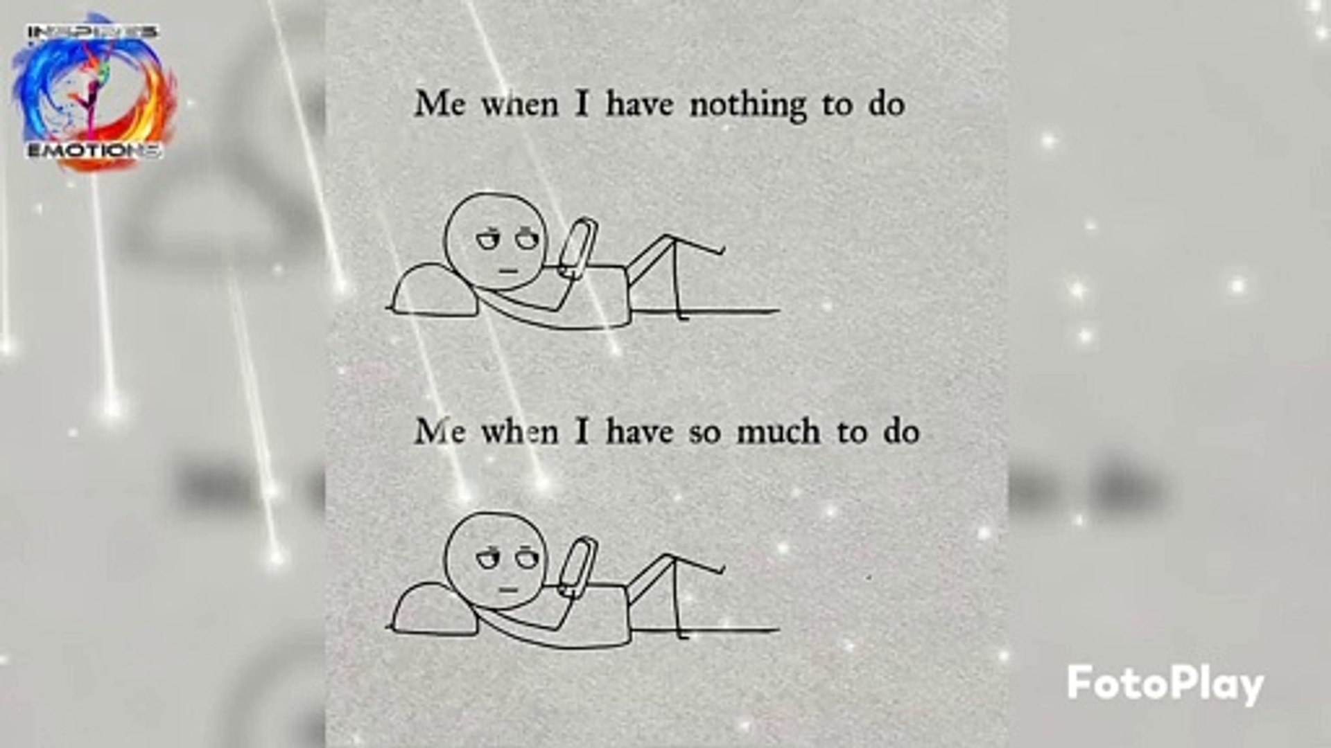 ⁣Me when I have nothing to do. Me when I have so much to do.  My age no longer allows me to suffer fo