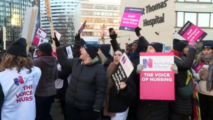 UK nurses walk out for first time in NHS history