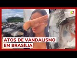 Mulher faz vaquinha para bancar prejuízo de carro incendiado por vândalos em Brasília