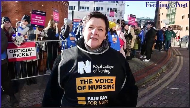 Leeds nurses strike: Crowds gather outside Leeds General Infirmary as part of biggest strike in NHS history