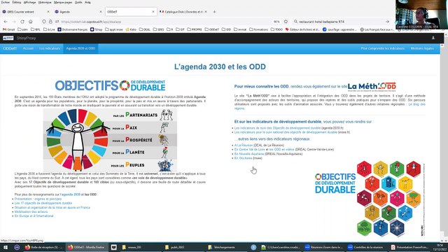 Webinaire ODDetT : outil de visualisation des indicateurs de développement durable | CGDD