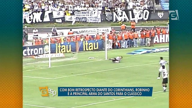 Retrospecto de Robinho contra Corinthians anima Santos