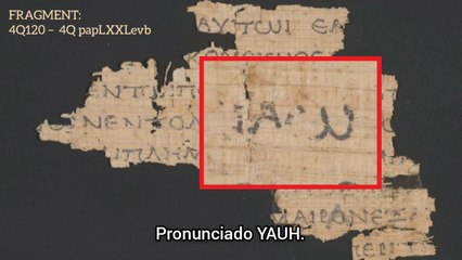 ENCONTRADO NAS CAVERNAS DE QUMRAN UM MANUSCRITO COM O NOME DO CRIADOR YAUH