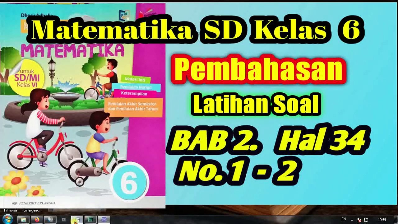 Perkalian Pecahan  Hal 34 No 1 - 2  Kelas 6 SD