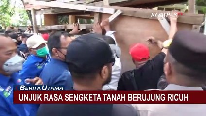 Unjuk Rasa Sengketa Tanah, Para Ahli Waris Terlibat Adu Mulut dengan Pihak Pengembang!