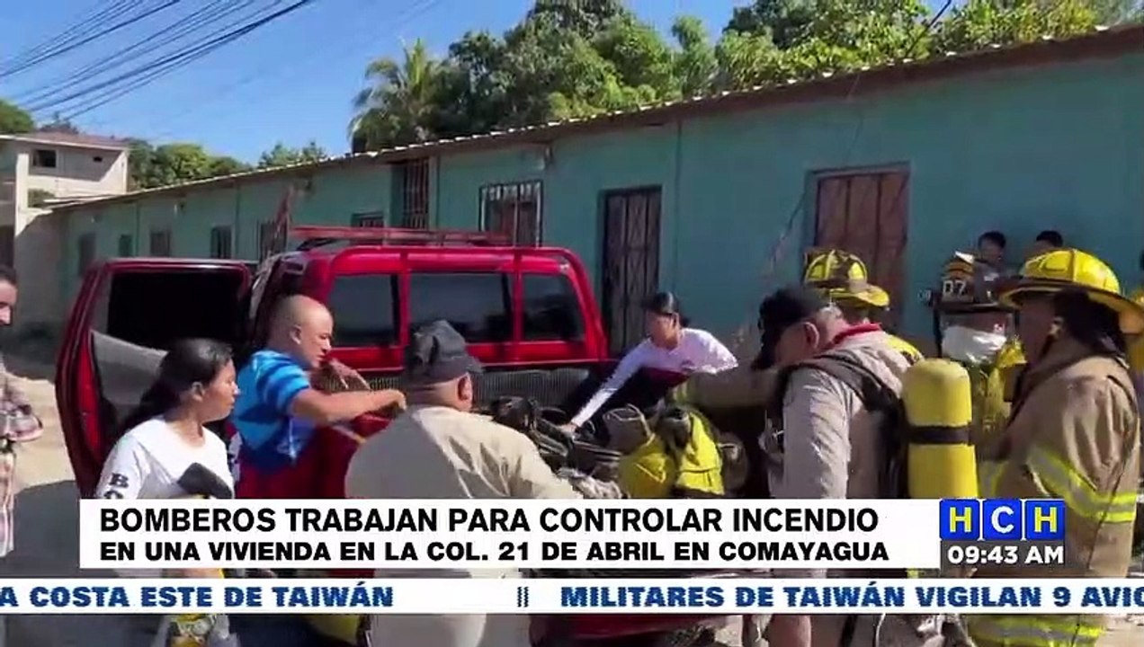 ¡Pérdidas materiales, deja incendio en vivienda de col. 21 de abril, Comayagua!